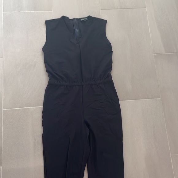 Eileen Fisher black jumpsuit sleeveless - Picture 4 of 16